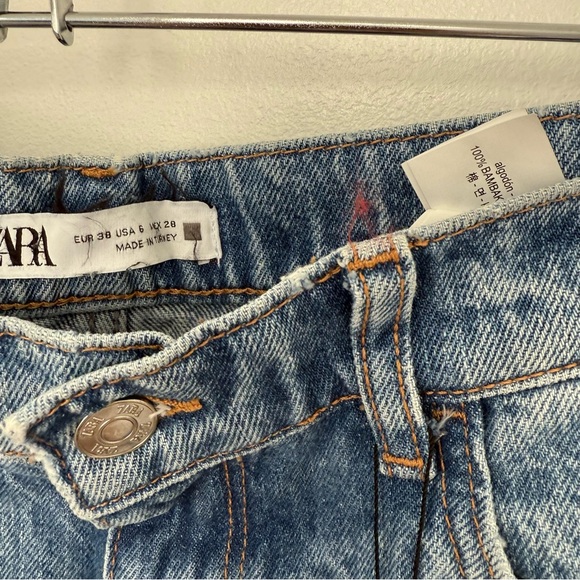 ZARA HIGH RISE Z1975 SLIM FIT JEANS - Picture 6 of 9